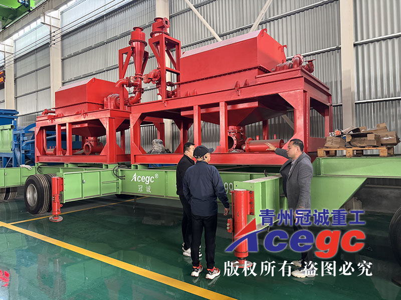 新西蘭客戶(hù)實(shí)地考察重選機(jī)械