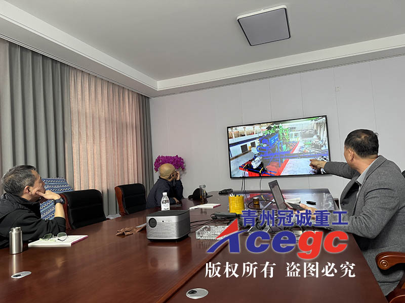 俄羅斯客戶(hù)實(shí)地考察重選機(jī)械